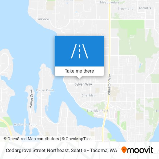 Cedargrove Street Northeast map