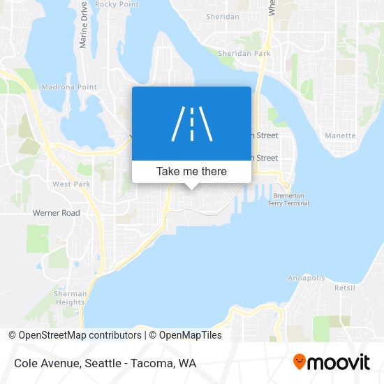 Cole Avenue map