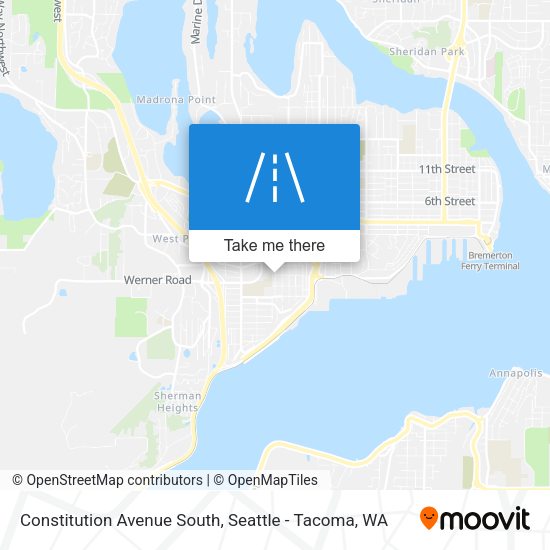 Constitution Avenue South map