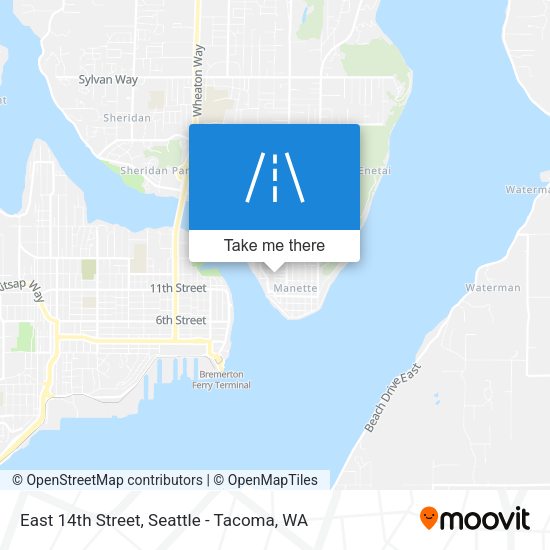 Mapa de East 14th Street