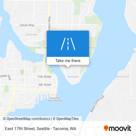 East 17th Street map