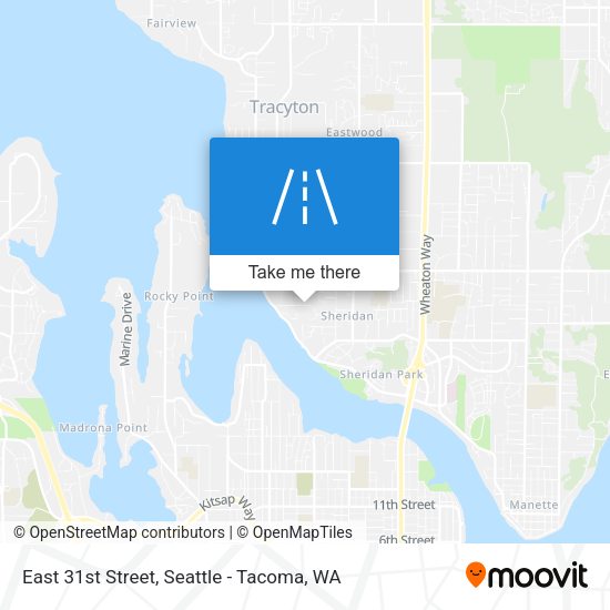 East 31st Street map