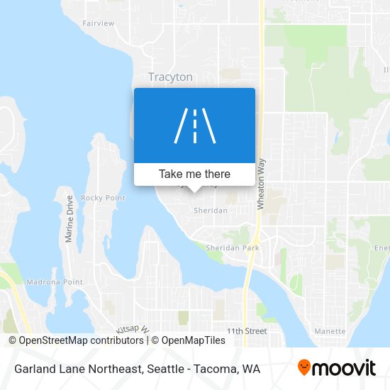 Mapa de Garland Lane Northeast
