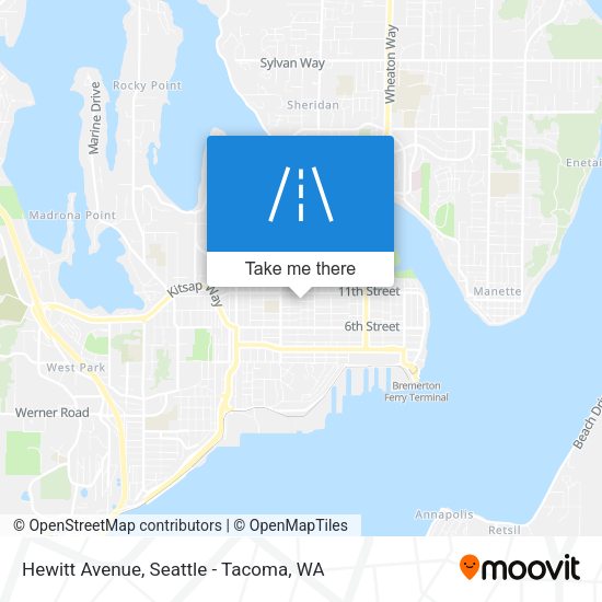 Hewitt Avenue map