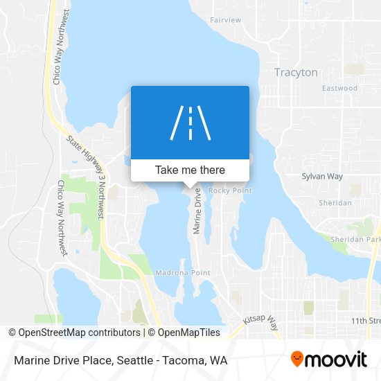Mapa de Marine Drive Place