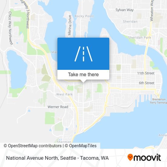 Mapa de National Avenue North