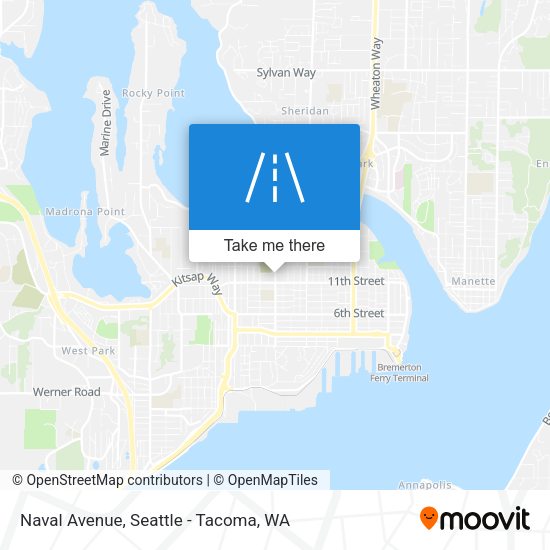 Naval Avenue map
