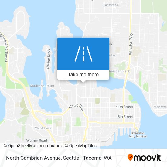 Mapa de North Cambrian Avenue