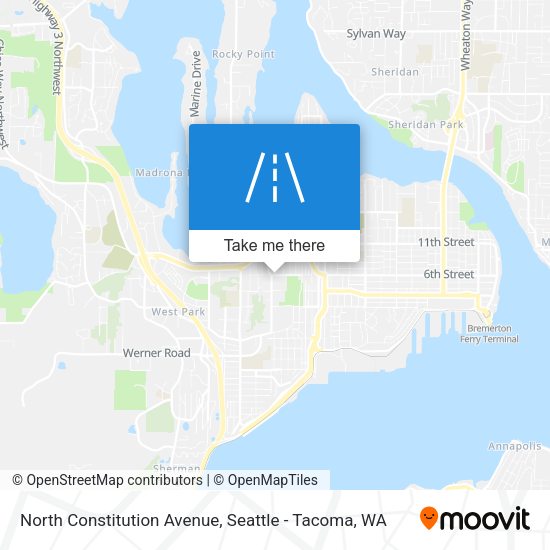 Mapa de North Constitution Avenue