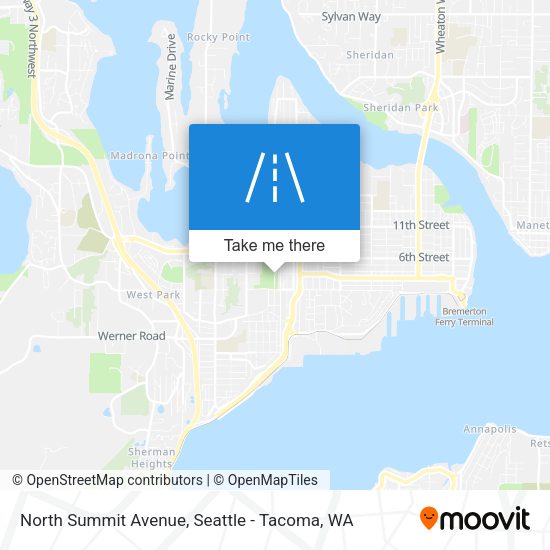 North Summit Avenue map