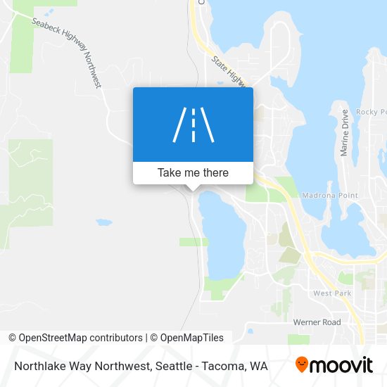 Northlake Way Northwest map