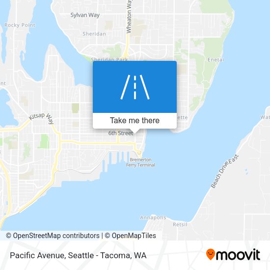 Mapa de Pacific Avenue