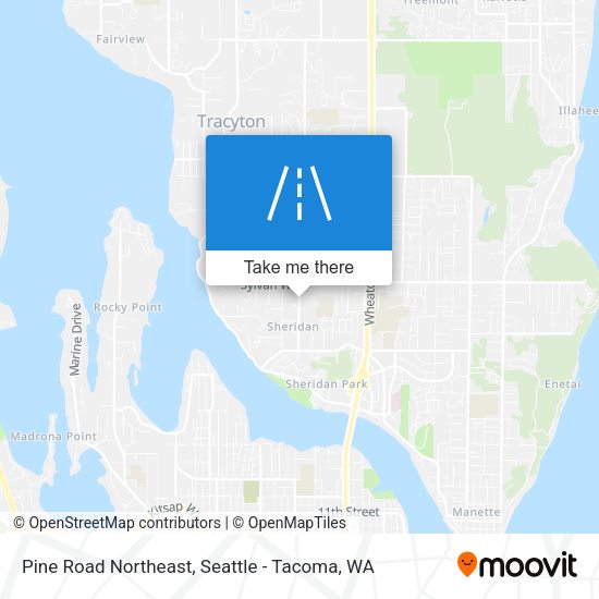 Pine Road Northeast map
