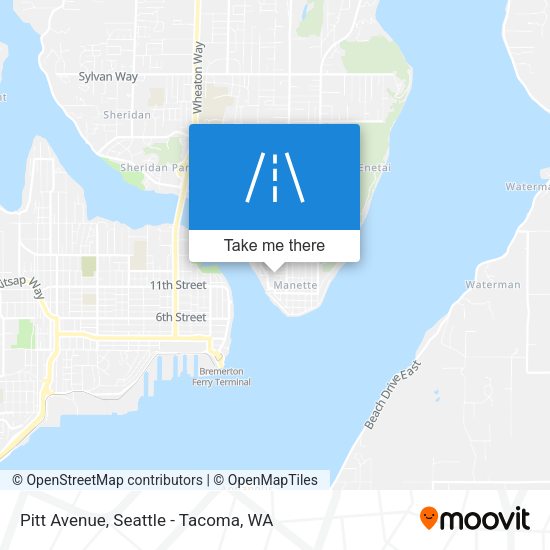 Pitt Avenue map