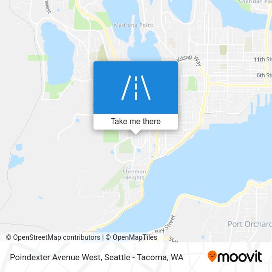 Poindexter Avenue West map