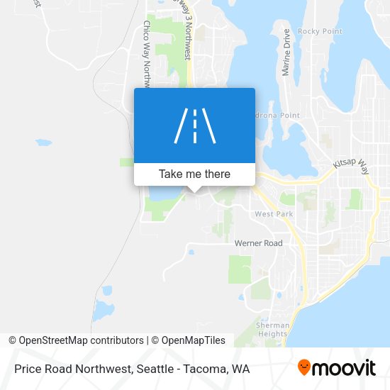 Price Road Northwest map