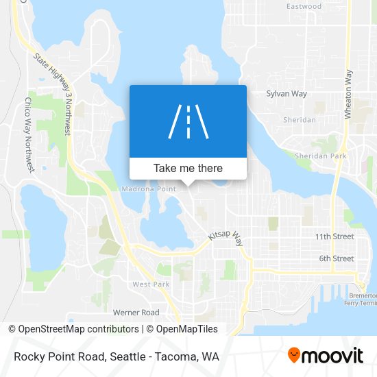 Mapa de Rocky Point Road