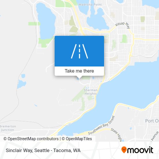 Sinclair Way map