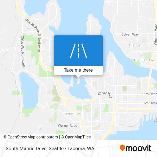 South Marine Drive map