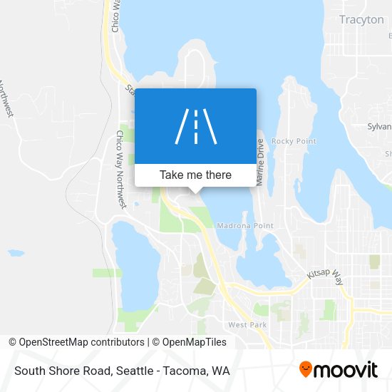 South Shore Road map