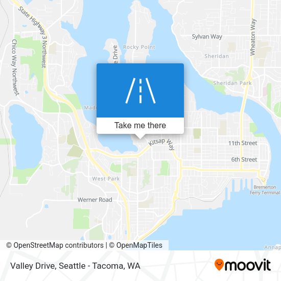 Valley Drive map