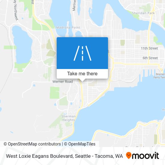 Mapa de West Loxie Eagans Boulevard