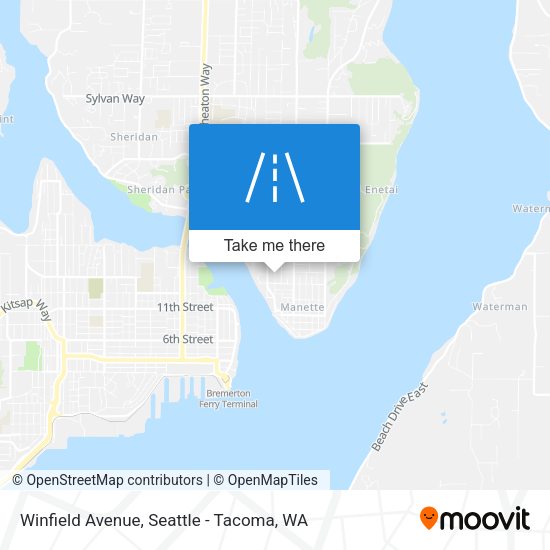 Winfield Avenue map