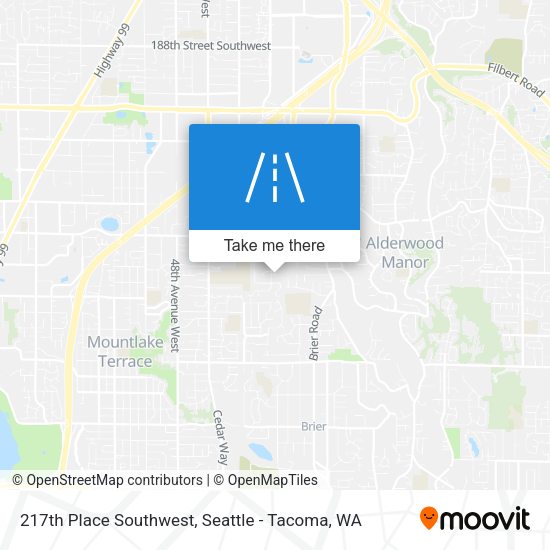 Mapa de 217th Place Southwest