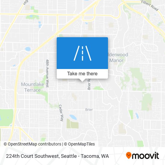 Mapa de 224th Court Southwest