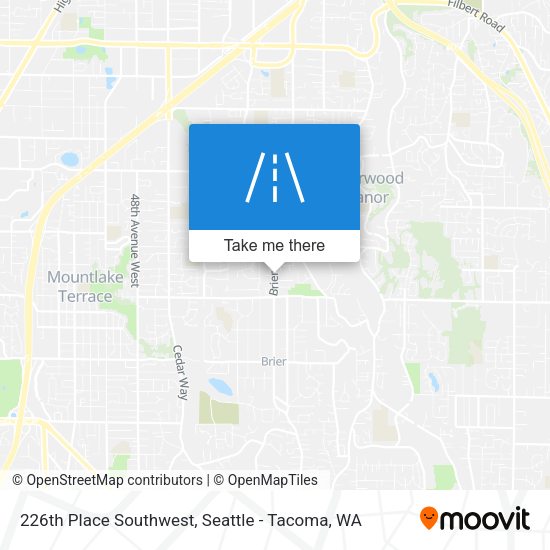 Mapa de 226th Place Southwest