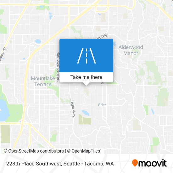 228th Place Southwest map