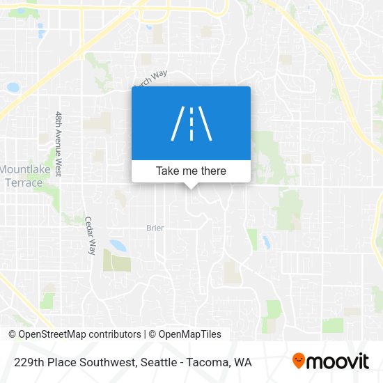 229th Place Southwest map