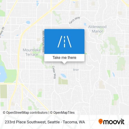Mapa de 233rd Place Southwest
