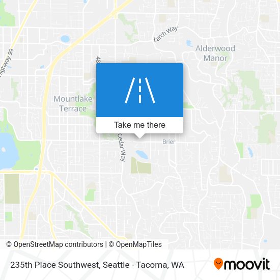 Mapa de 235th Place Southwest