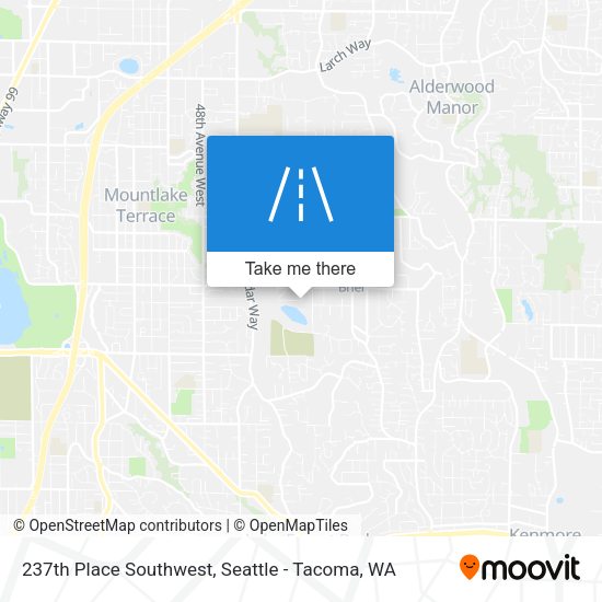 237th Place Southwest map