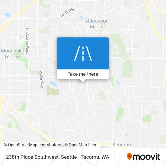 238th Place Southwest map