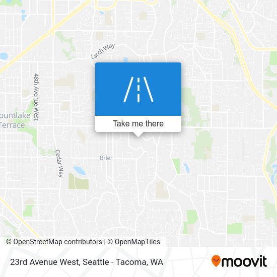 23rd Avenue West map