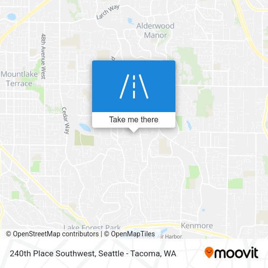 Mapa de 240th Place Southwest