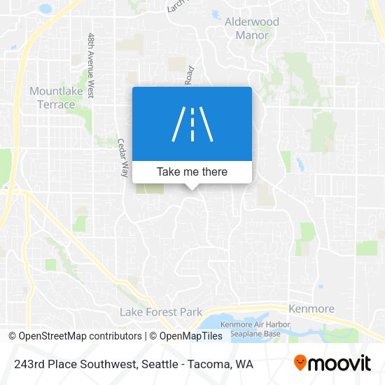 Mapa de 243rd Place Southwest