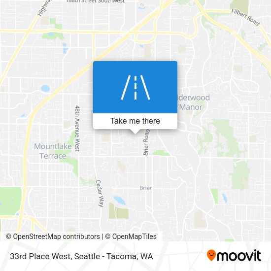 Mapa de 33rd Place West