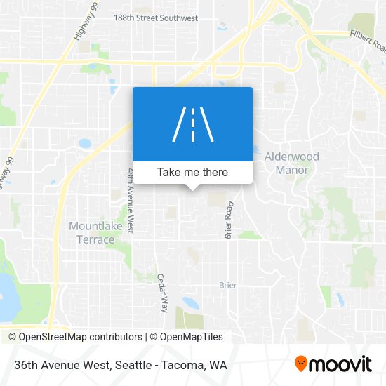 36th Avenue West map