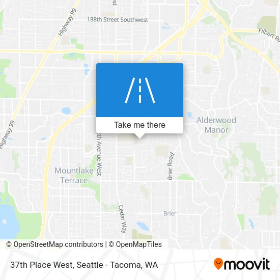 Mapa de 37th Place West