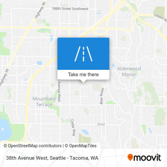 38th Avenue West map