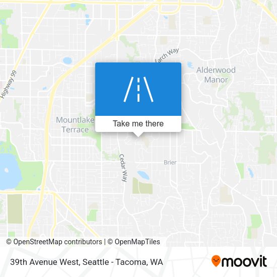 39th Avenue West map