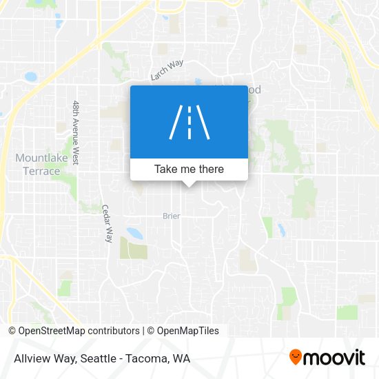 Allview Way map
