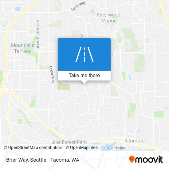 Brier Way map