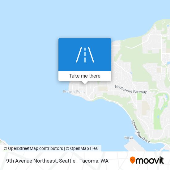 Mapa de 9th Avenue Northeast