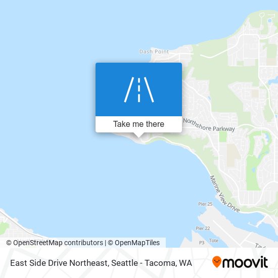 Mapa de East Side Drive Northeast