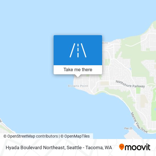 Mapa de Hyada Boulevard Northeast