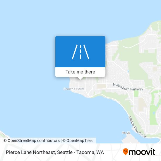 Pierce Lane Northeast map